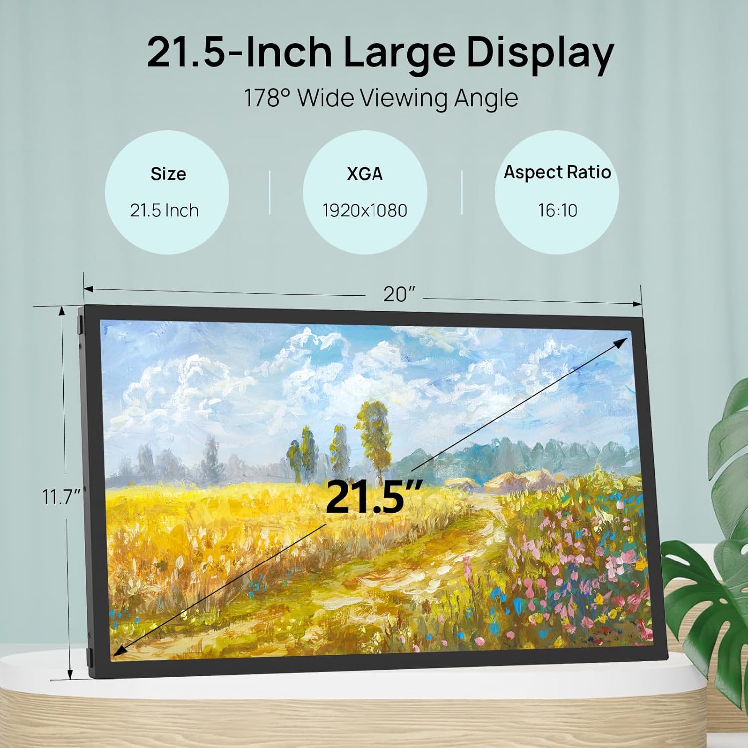 Frameo 21.5 Inch 64GB Digital Picture Frame, IPS HD Touch Screen, Photo Frame with Auto-Rotate Instant Share Photo/Video Sharing via Frameo App, Gift for Mom