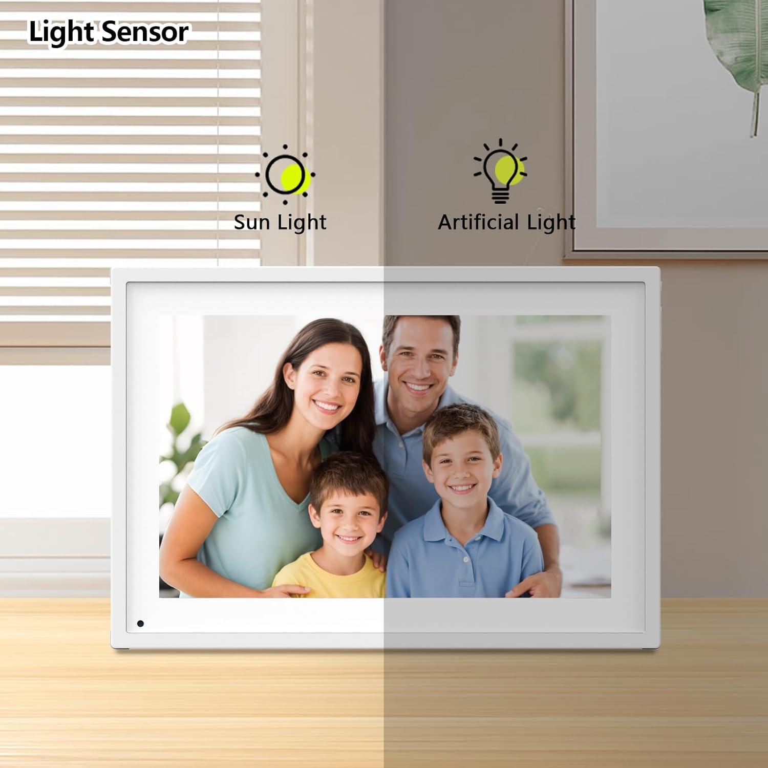 Akimart 10.1 Inch Digital Calendar, IPS HD Touch Screen Display for Family Schedules, Hearth Display Desk Smart Calendar Seamless Scheduling