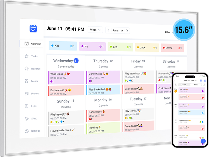 Digital calendar and miscellaneous charts