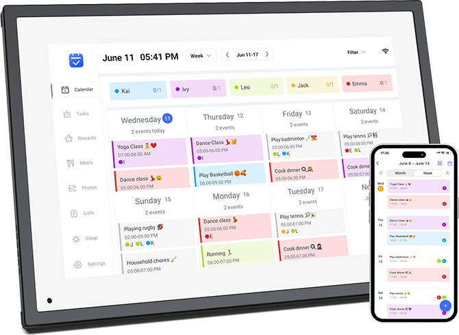 Digital calendar and miscellaneous charts