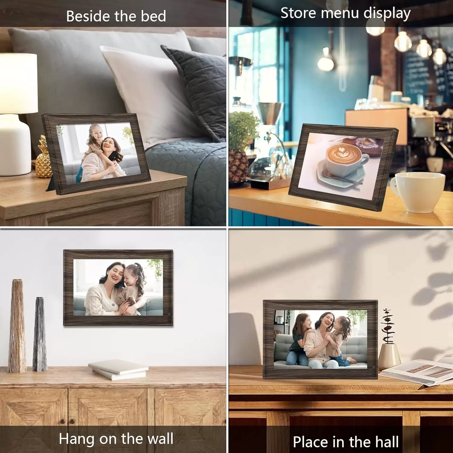 SSA WiFi Frame 10.1 Inch 32GB Digital Picture Frame-（Mood）, IPS Touch Screen, Auto-Rotate,Send 50 Photo Unlimited,Share Photos/Videos Instantly