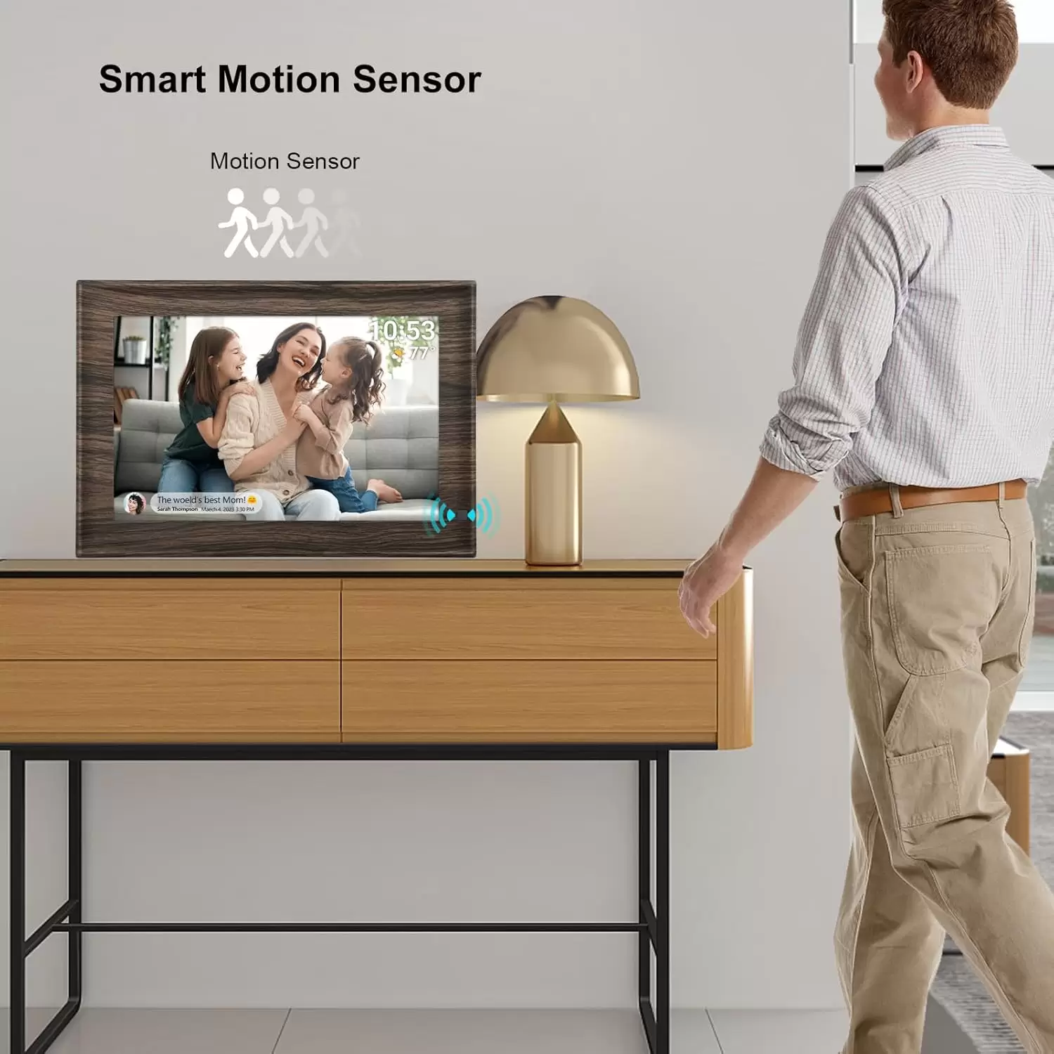 SSA WiFi Frame 10.1 Inch 32GB Digital Picture Frame-（Mood）, IPS Touch Screen, Auto-Rotate,Send 50 Photo Unlimited,Share Photos/Videos Instantly