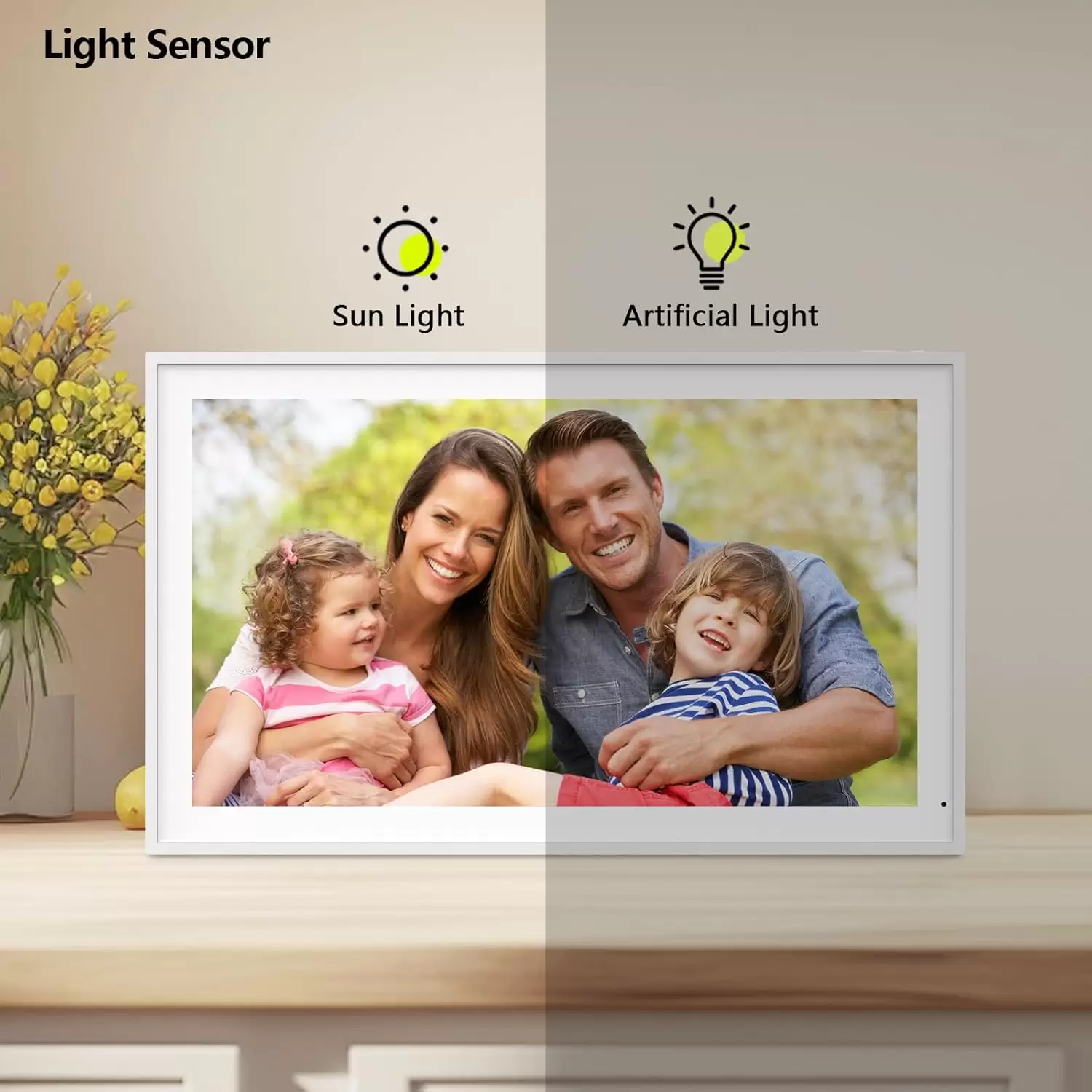 Akimart 21.5 Inch Digital Calendar, IPS HD Touch Screen Display for Family Schedules, Hearth Display Desk Smart Calendar Seamless Scheduling