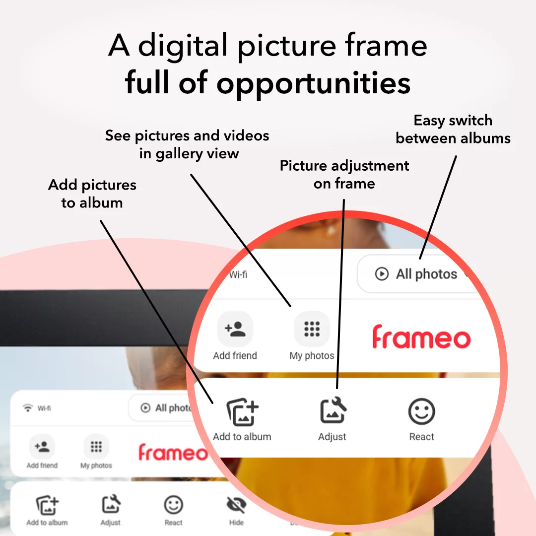 10.1 inch 32GB WiFi Digital Picture Frame, IPS LCD Touch Screen, Auto-Rotate Easy Setup to Share Photos & Videos via Frameo APP from Anywhere
