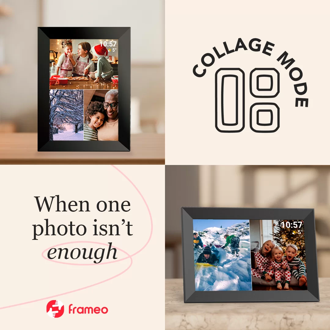 10.1 inch 32GB WiFi Digital Picture Frame, IPS LCD Touch Screen, Auto-Rotate Easy Setup to Share Photos & Videos via Frameo APP from Anywhere